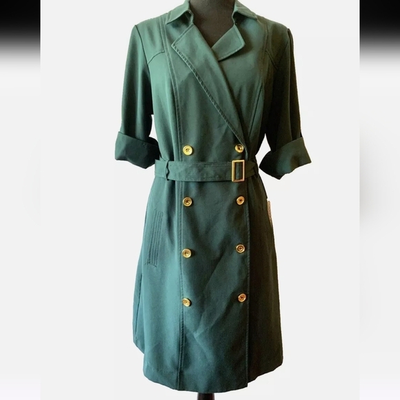 Sharagano Jackets & Blazers - Sharagano Double Breasted Trench Dress LNC